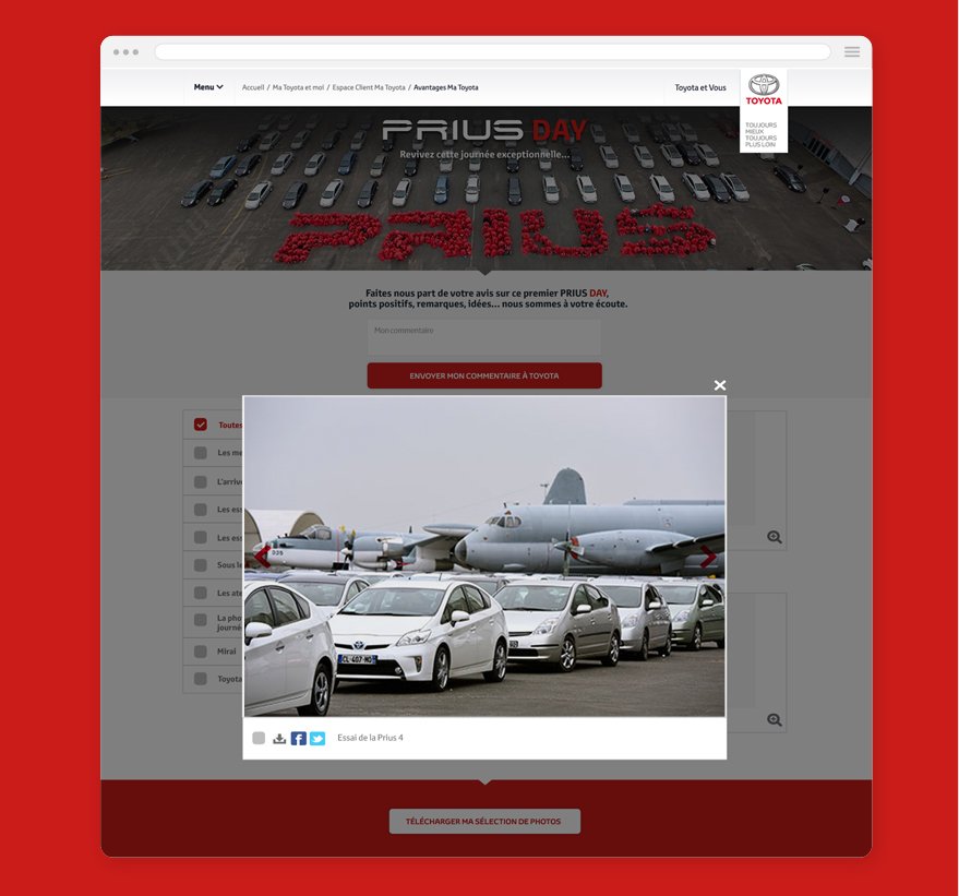 Cam.Lab. Webdesign mini-site Prius Day